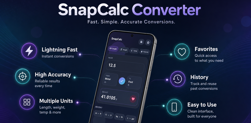SnapCalc Converter promotional preview